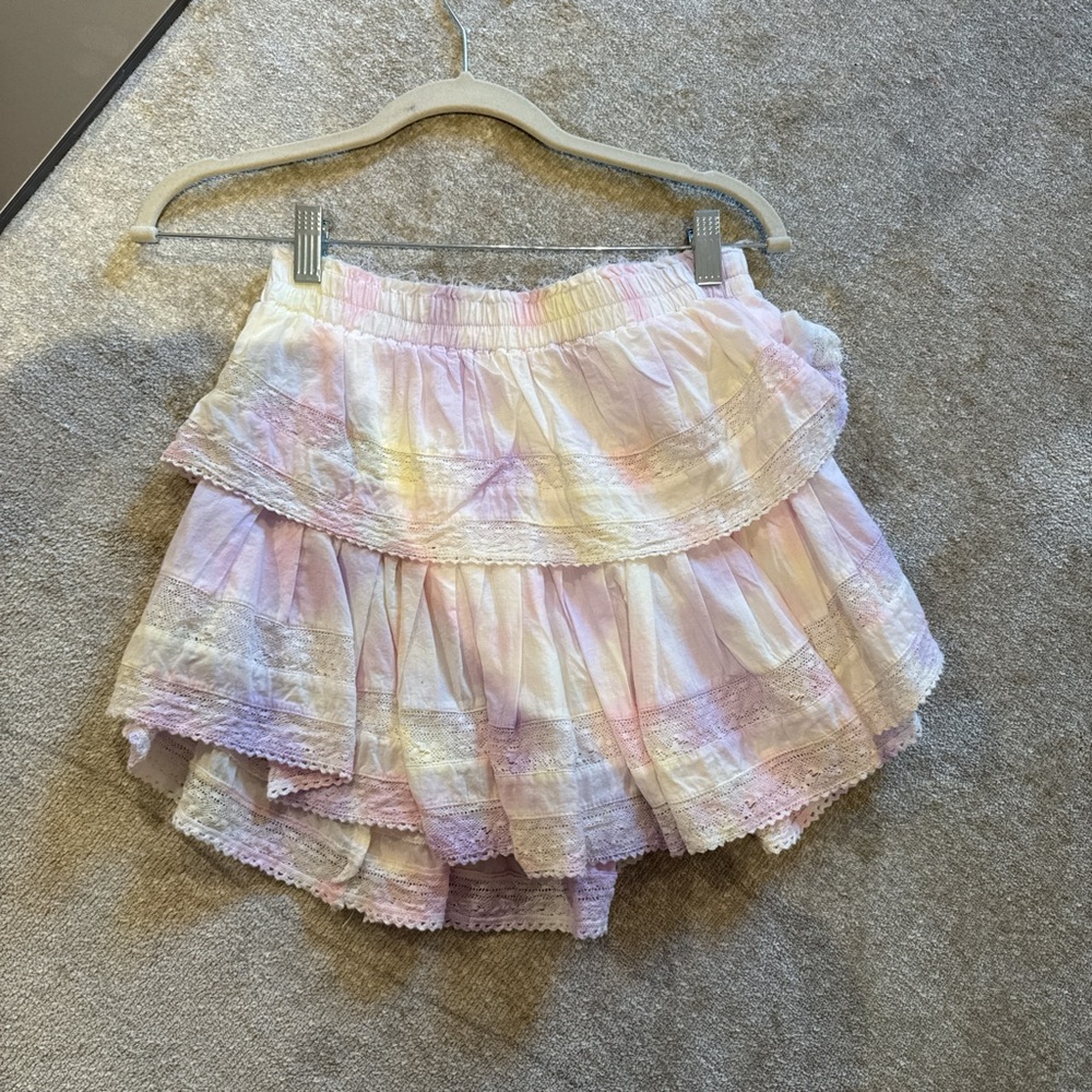 LoveShackFancy Pastel Mini Skirt
